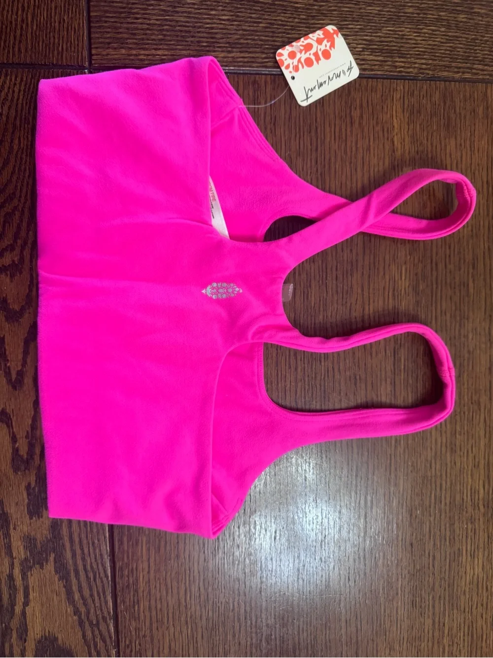 Free People Hot Pink Racerback Sports Bra